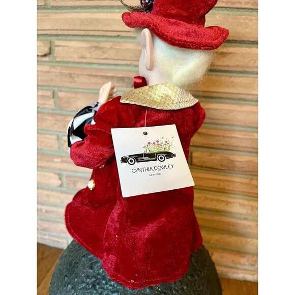 Large Cynthia Rowley Elf Fairy Shelf Sitter W/ Happy Valentines Day Heart Love - Picture 3 of 8